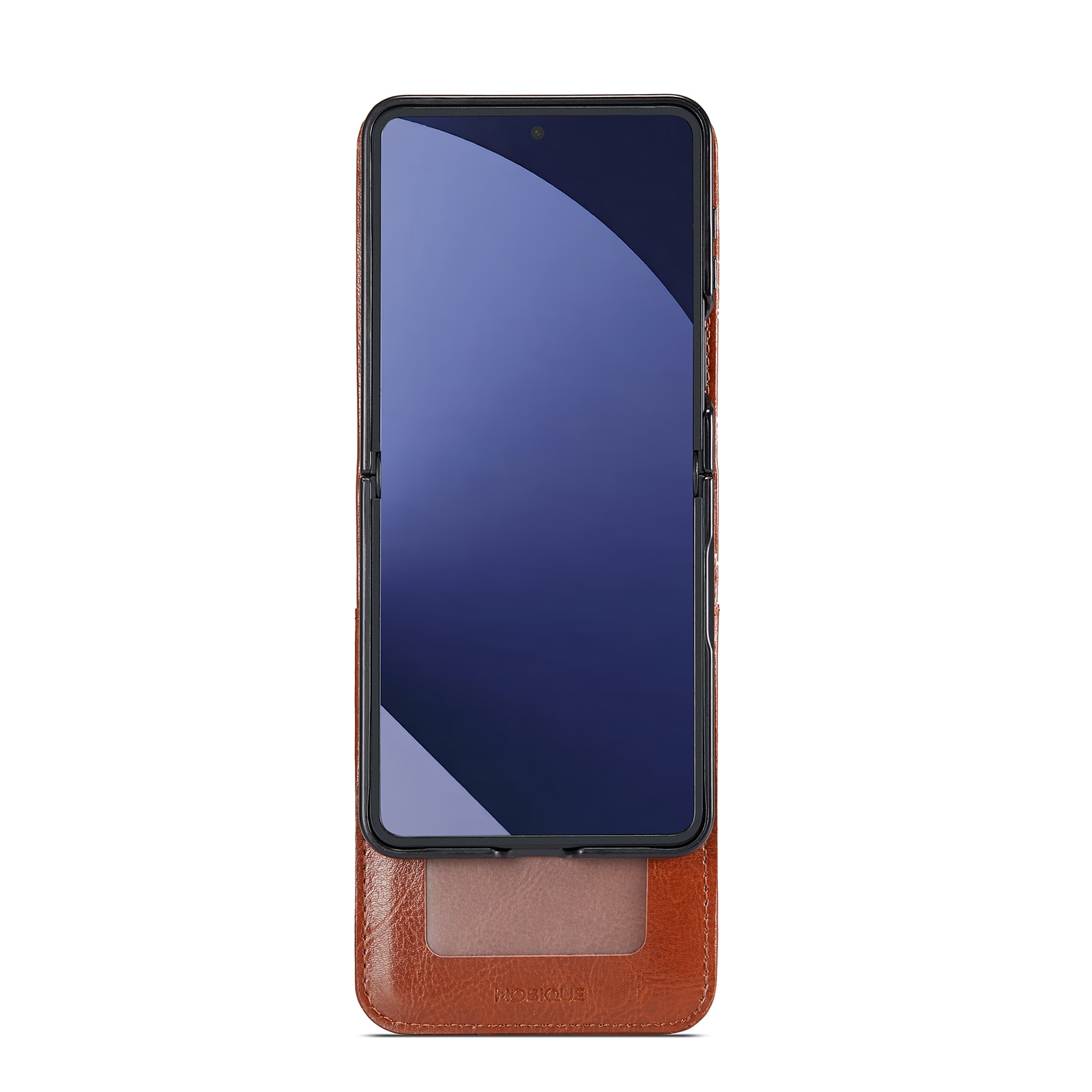Samsung Galaxy Z Flip 7 Echtlederhülle Cognac