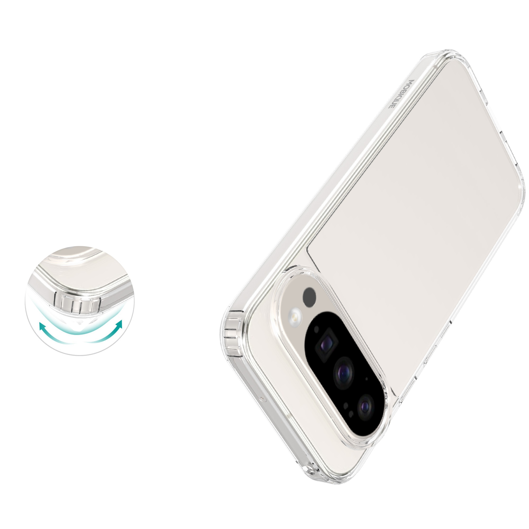 Google Pixel 10 Hybrid-Hülle Transparent