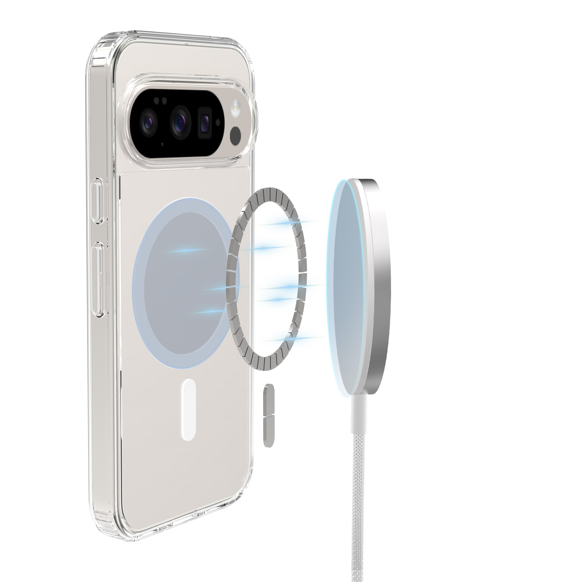 Hybrid-Hülle MagSafe Google Pixel 10 Pro Transparent