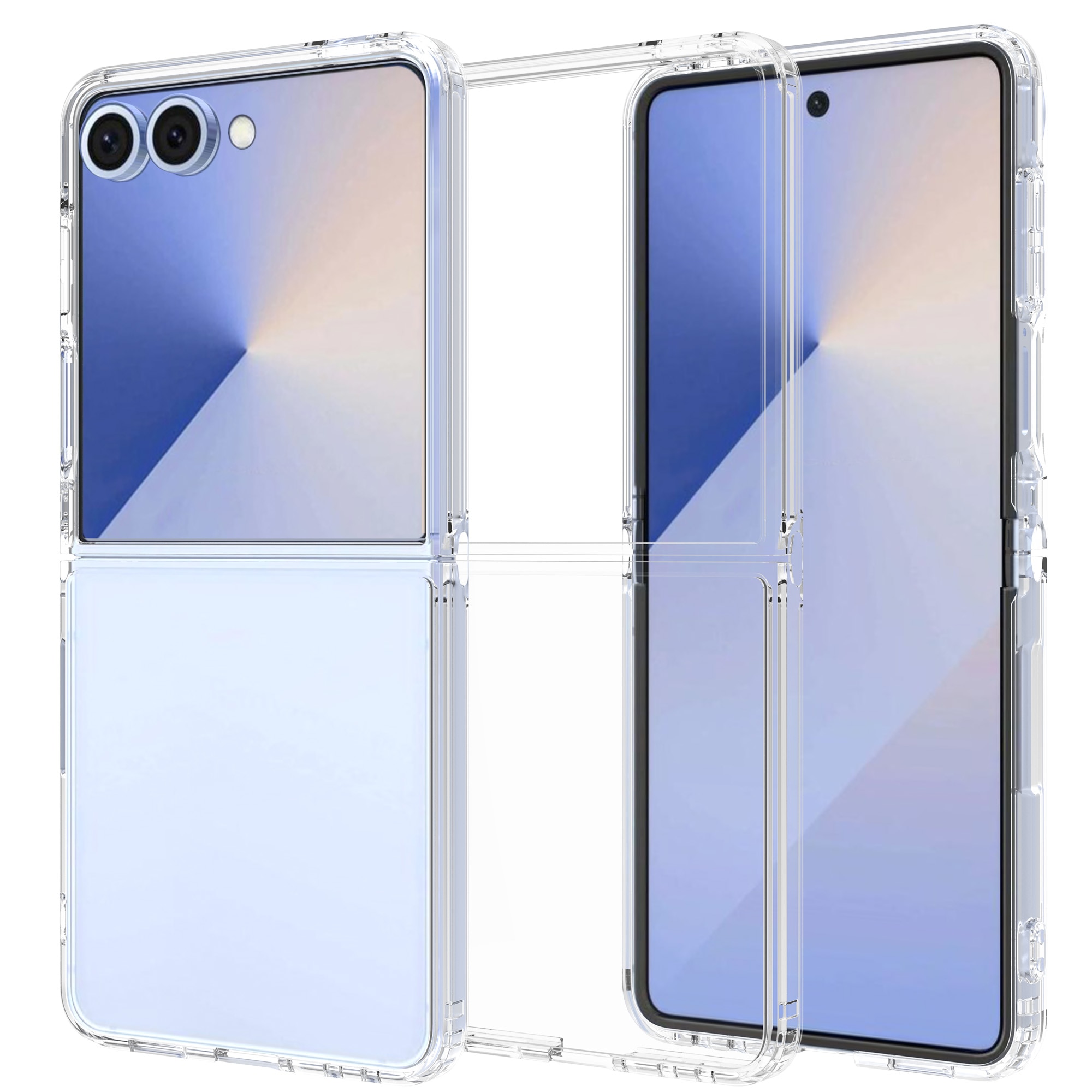 Samsung Galaxy Z Flip 7 Hybrid-Hülle, durchsichtig