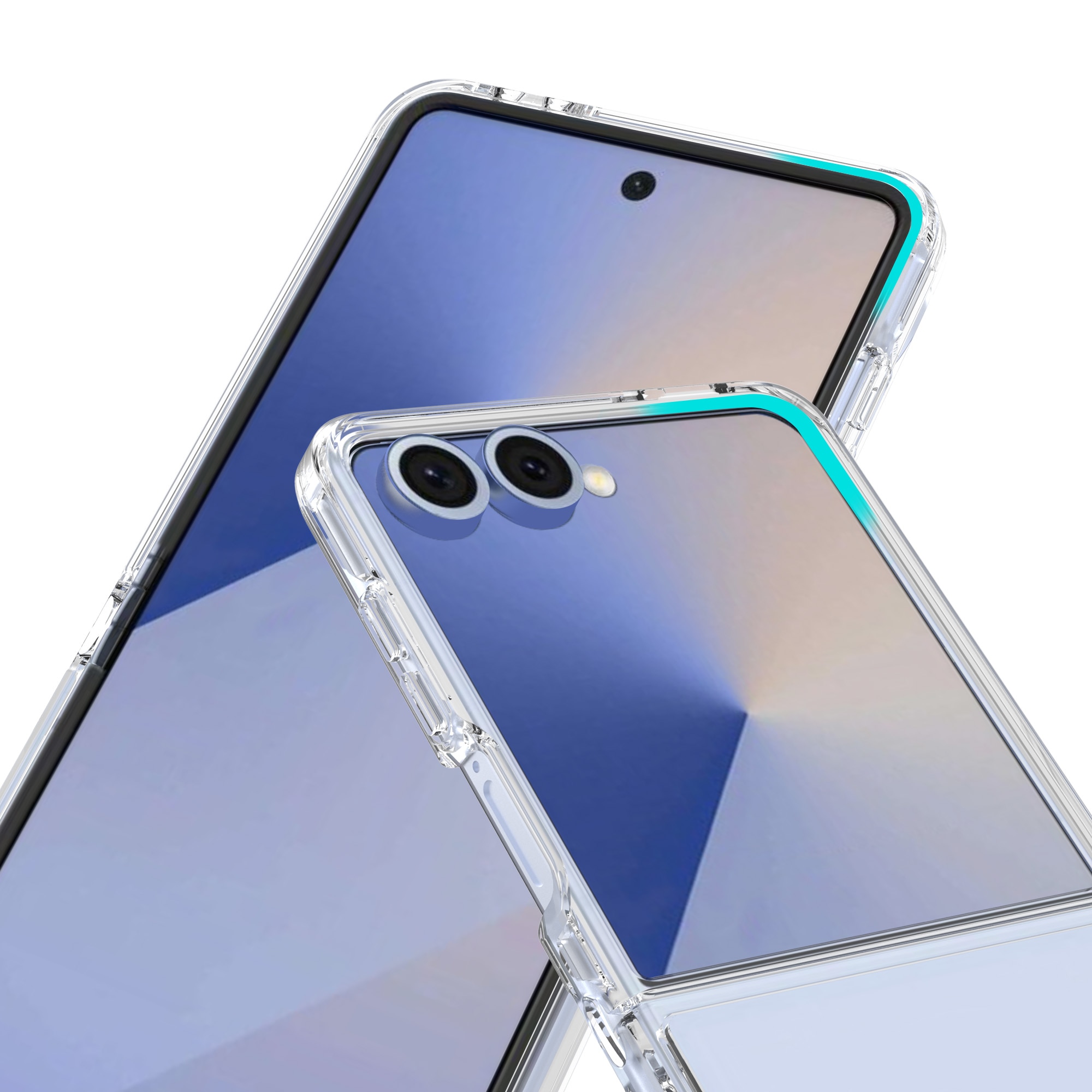 Samsung Galaxy Z Flip 7 Hybrid-Hülle, durchsichtig