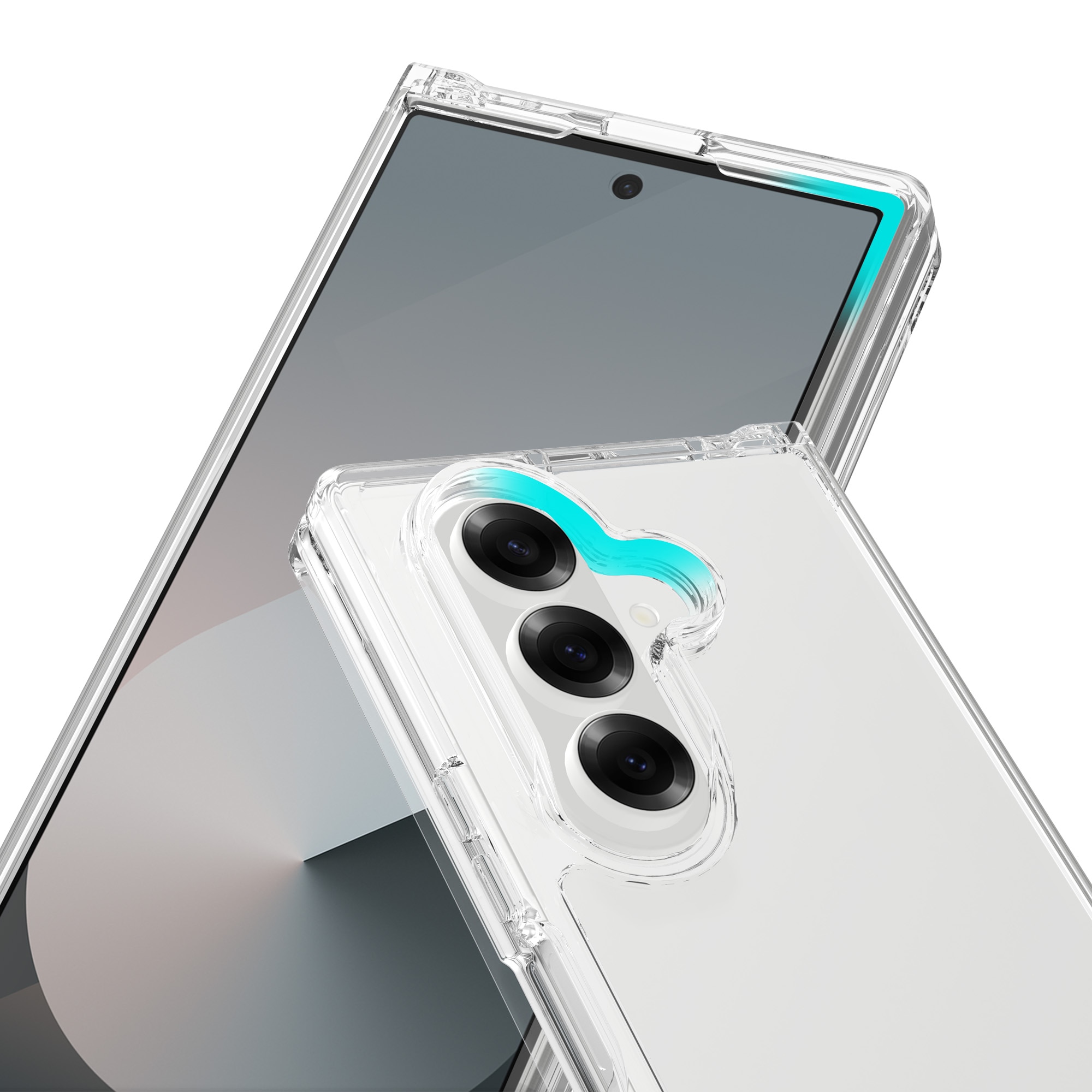 Samsung Galaxy Z Fold 7 Hybrid-Hülle, durchsichtig