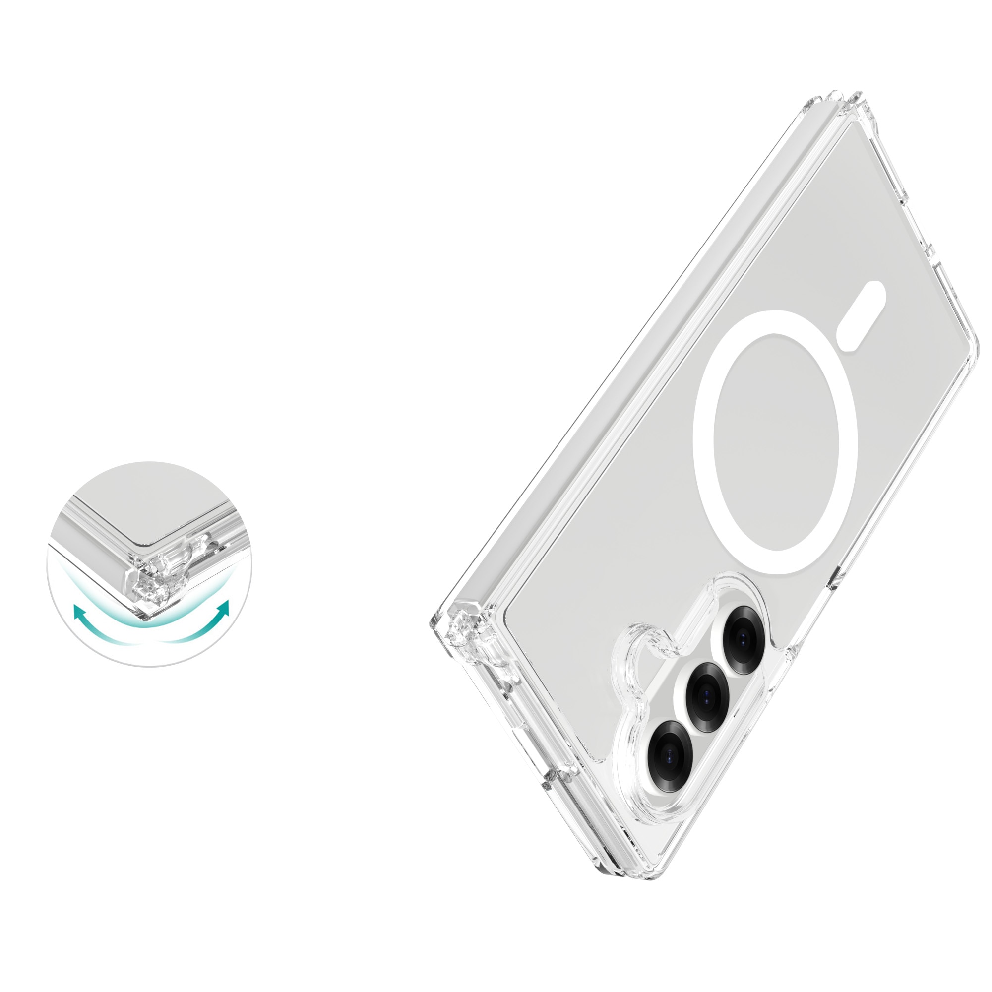 Hybrid-Hülle MagSafe Samsung Galaxy Z Fold 7 Transparent