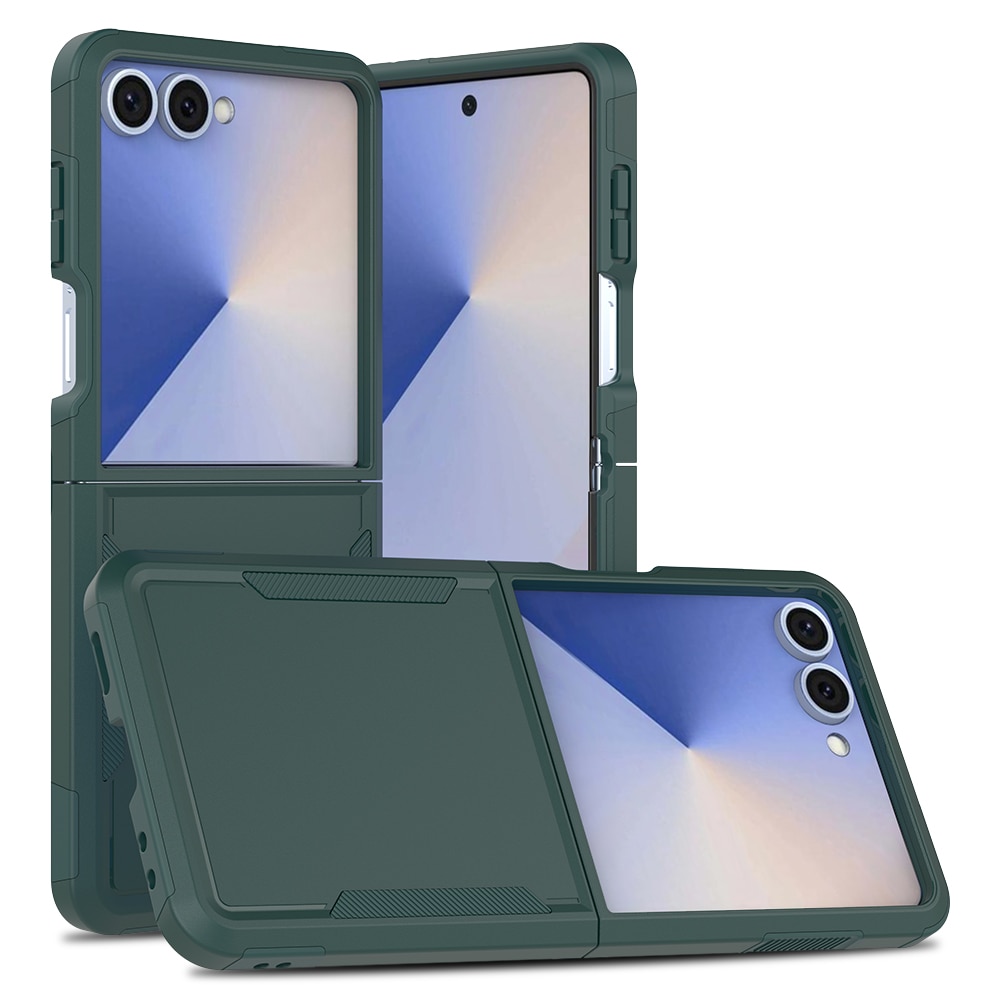 Samsung Galaxy Z Flip 7 Off-road Hybrid-Hülle Grün