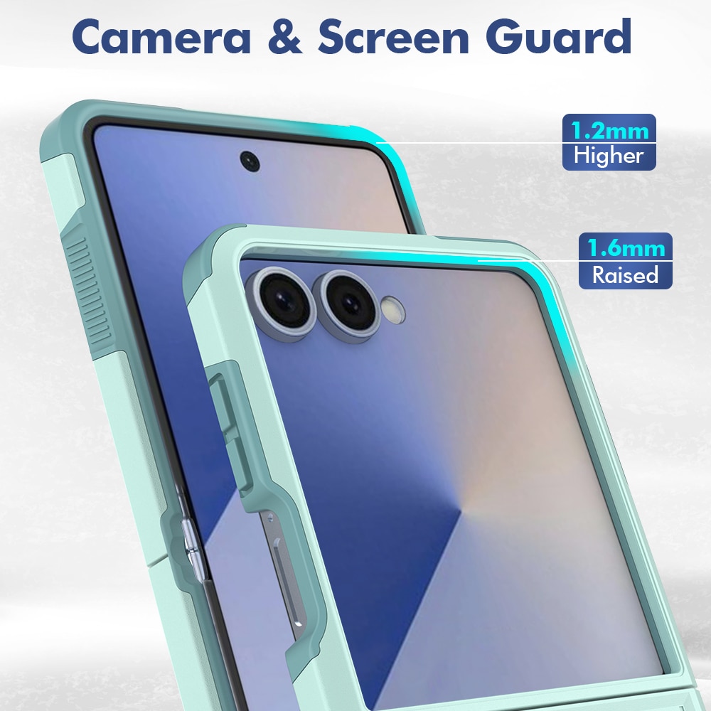 Samsung Galaxy Z Flip 7 Off-road Hybrid-Hülle Minzgrün