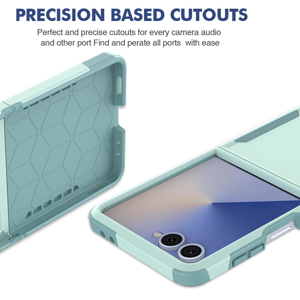 Samsung Galaxy Z Flip 7 Off-road Hybrid-Hülle Minzgrün