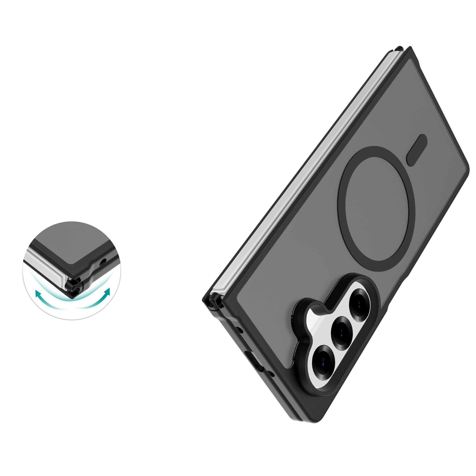 Magnetic Hybrid Hülle Samsung Galaxy Z Fold 7 Frosted Black