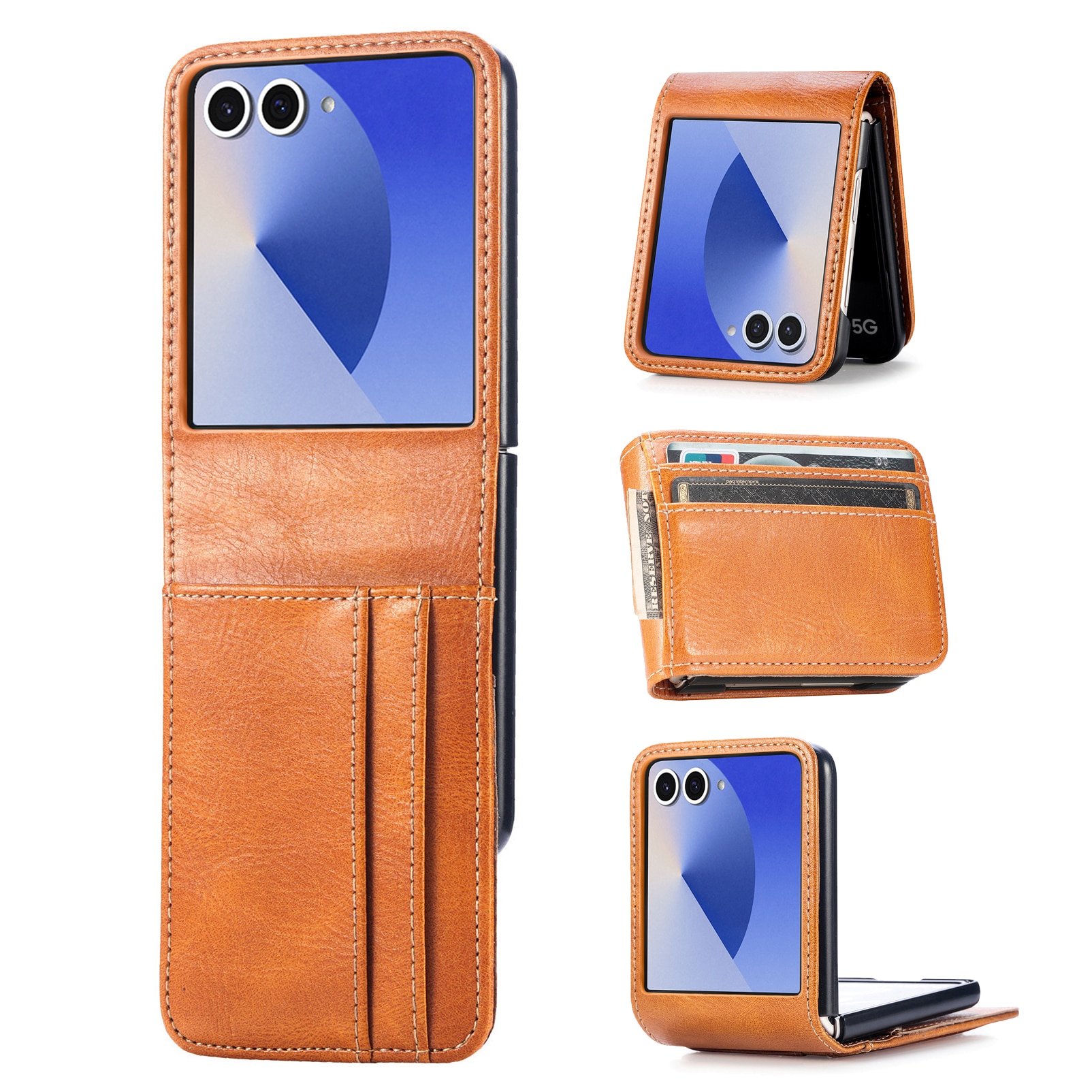 Samsung Galaxy Z Flip 7 Handytasche Cognac