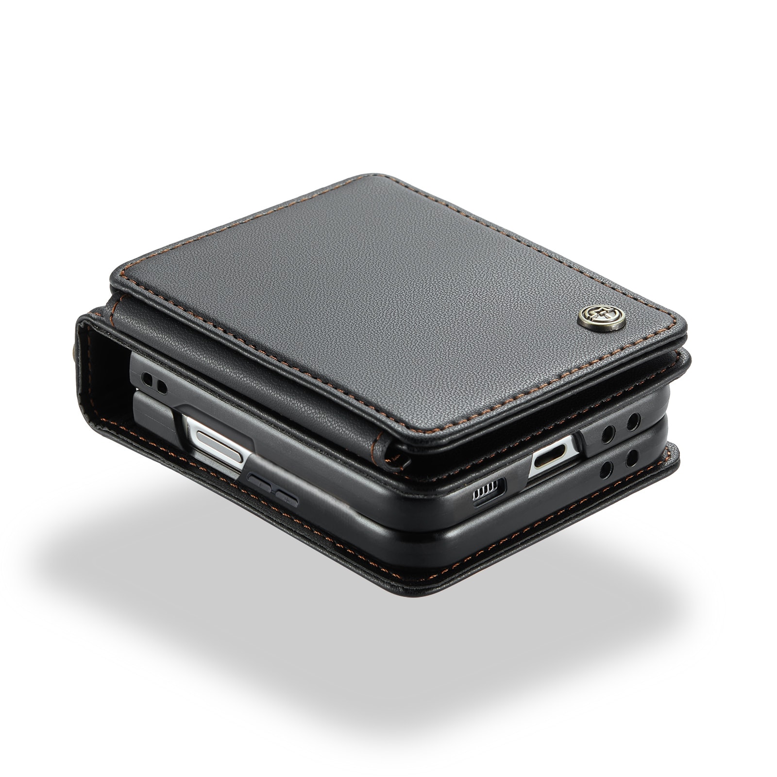 RFID-geschützte Portemonnaie-Hülle Samsung Galaxy Z Flip 7 Schwarz