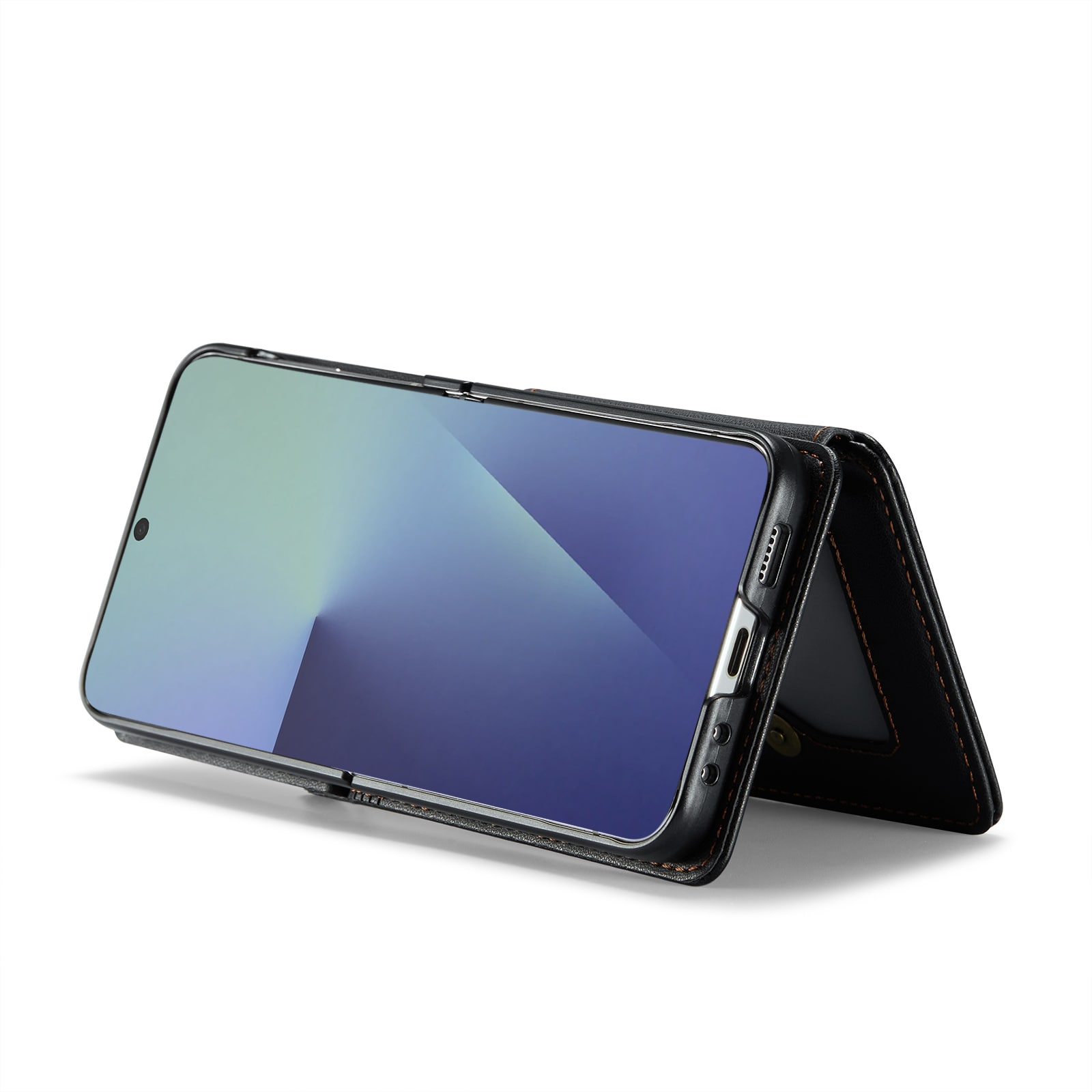 RFID-geschützte Portemonnaie-Hülle Samsung Galaxy Z Flip 7 Schwarz