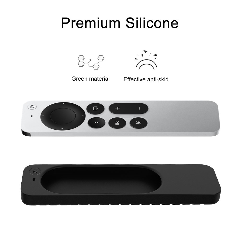 Apple TV 4K Siri Remote Gerippte Silikonhülle schwarz