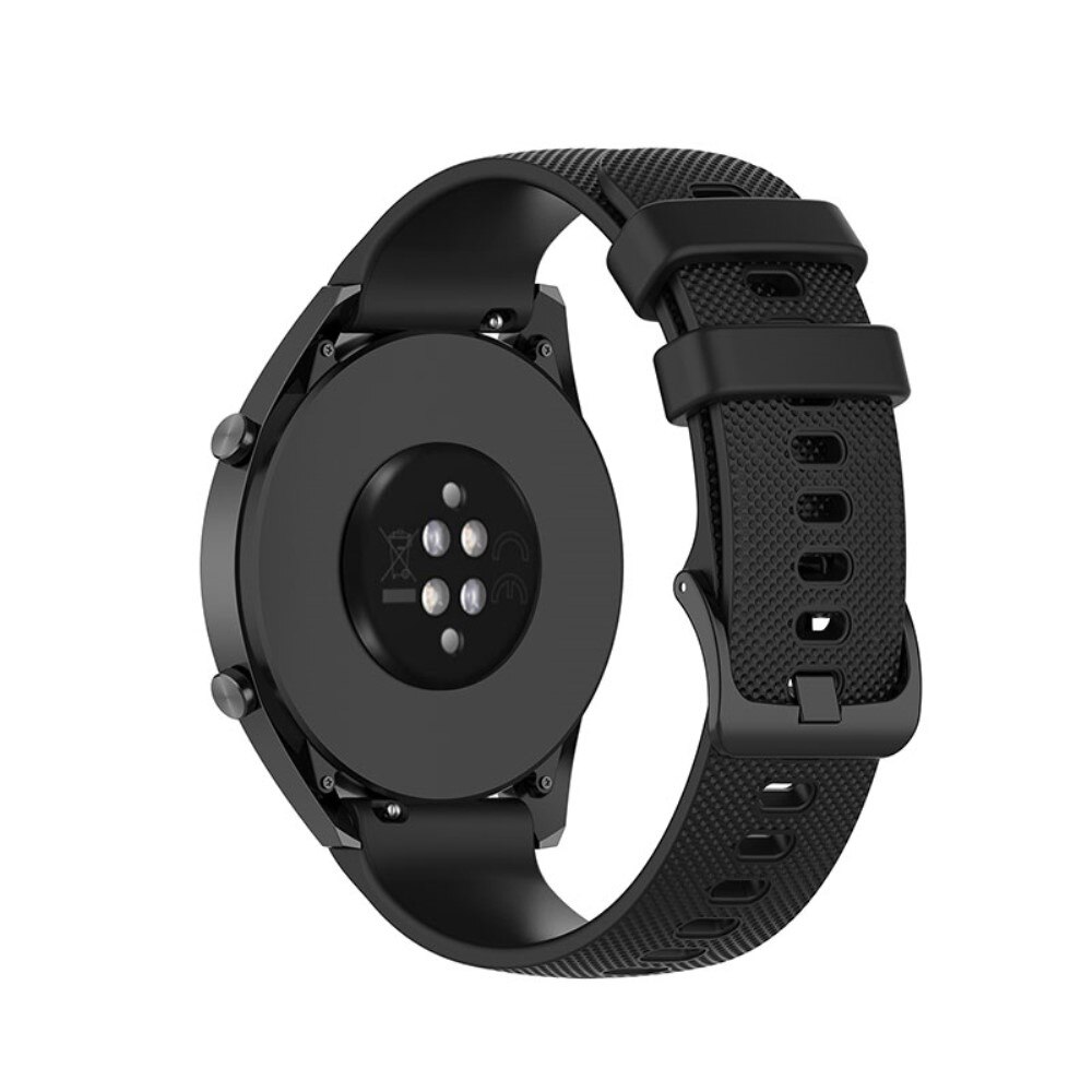 Huawei Watch GT 2/3 42mm Armband aus Silikon, schwarz