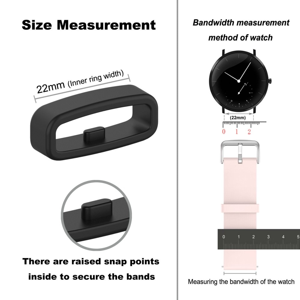   Armband aus Silikon Schwarz