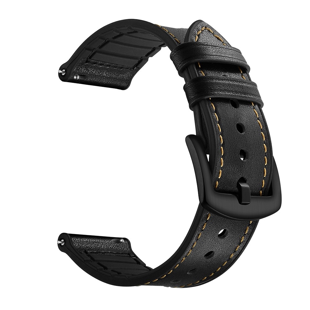 Amazfit GTS 4 Mini Premium Lederarmband schwarz