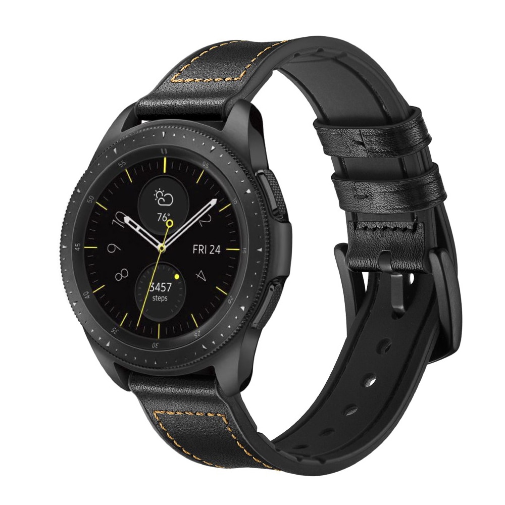 Samsung Galaxy Watch 5 Pro 45mm Premium Lederarmband Schwarz