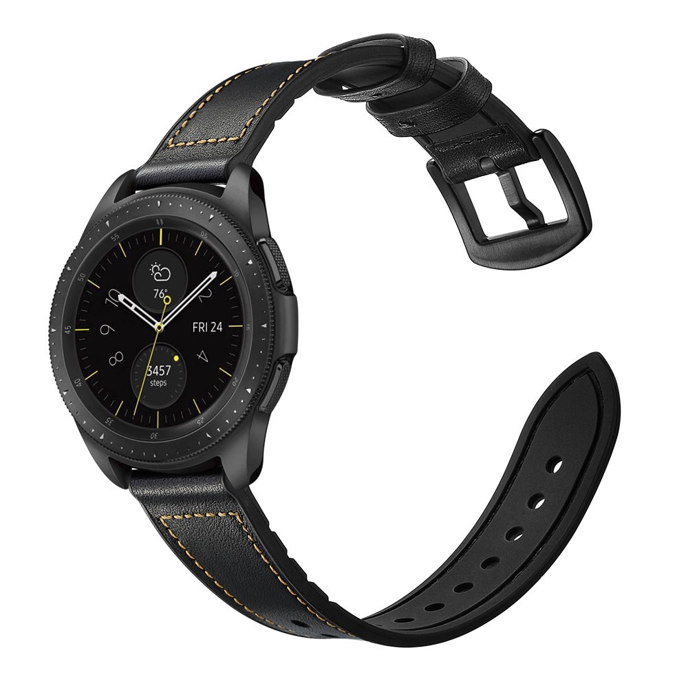 Samsung Galaxy Watch 5 Pro 45mm Premium Lederarmband Schwarz