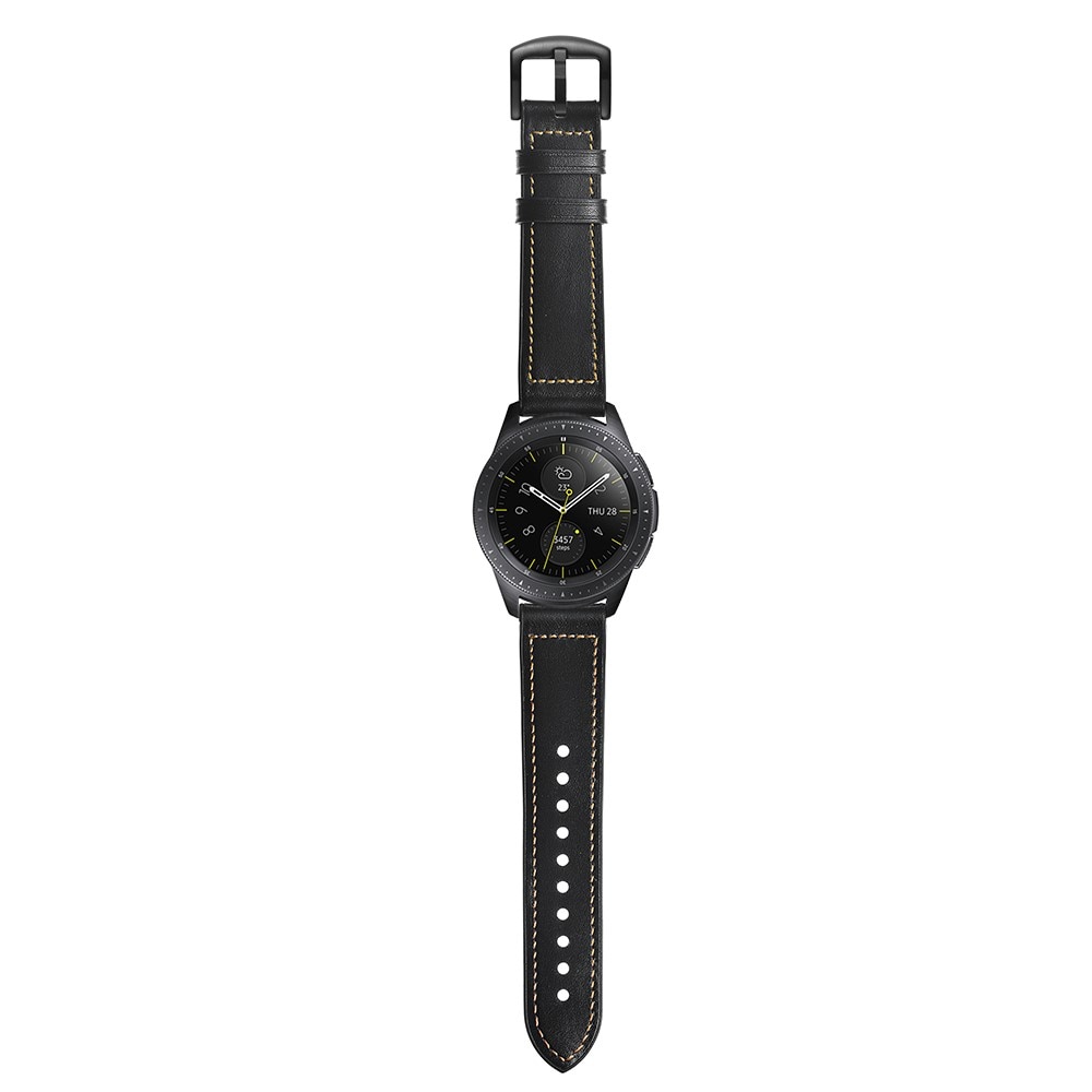 Samsung Galaxy Watch 5 Pro 45mm Premium Lederarmband Schwarz