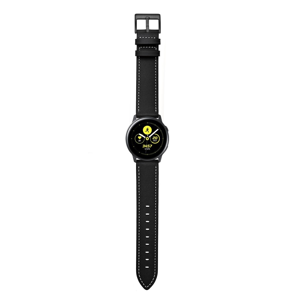 Samsung Galaxy Watch 42mm Lederarmband Schwarz