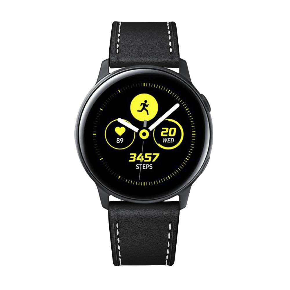 Samsung Galaxy Watch 42mm Lederarmband Schwarz