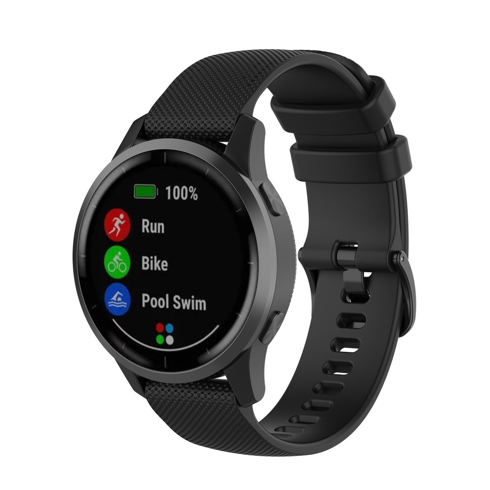 Garmin Vivoactive 4 Armband aus Silikon, schwarz