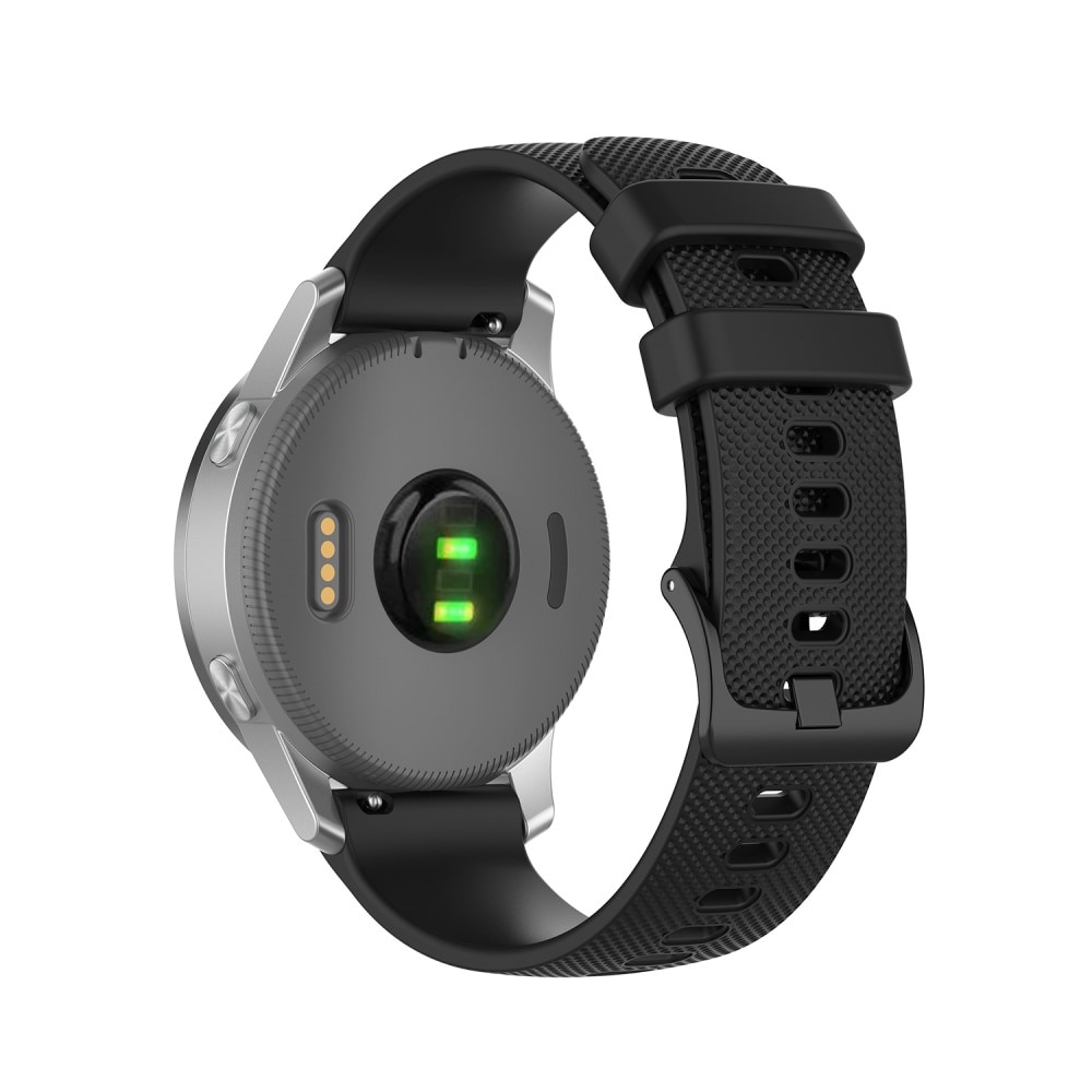 Garmin Vivoactive 4s/Venu 2s Armband aus Silikon, schwarz