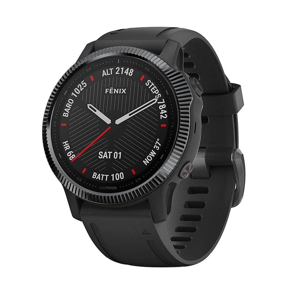 Garmin Fenix 6S Lünette Ring gerillt schwarz