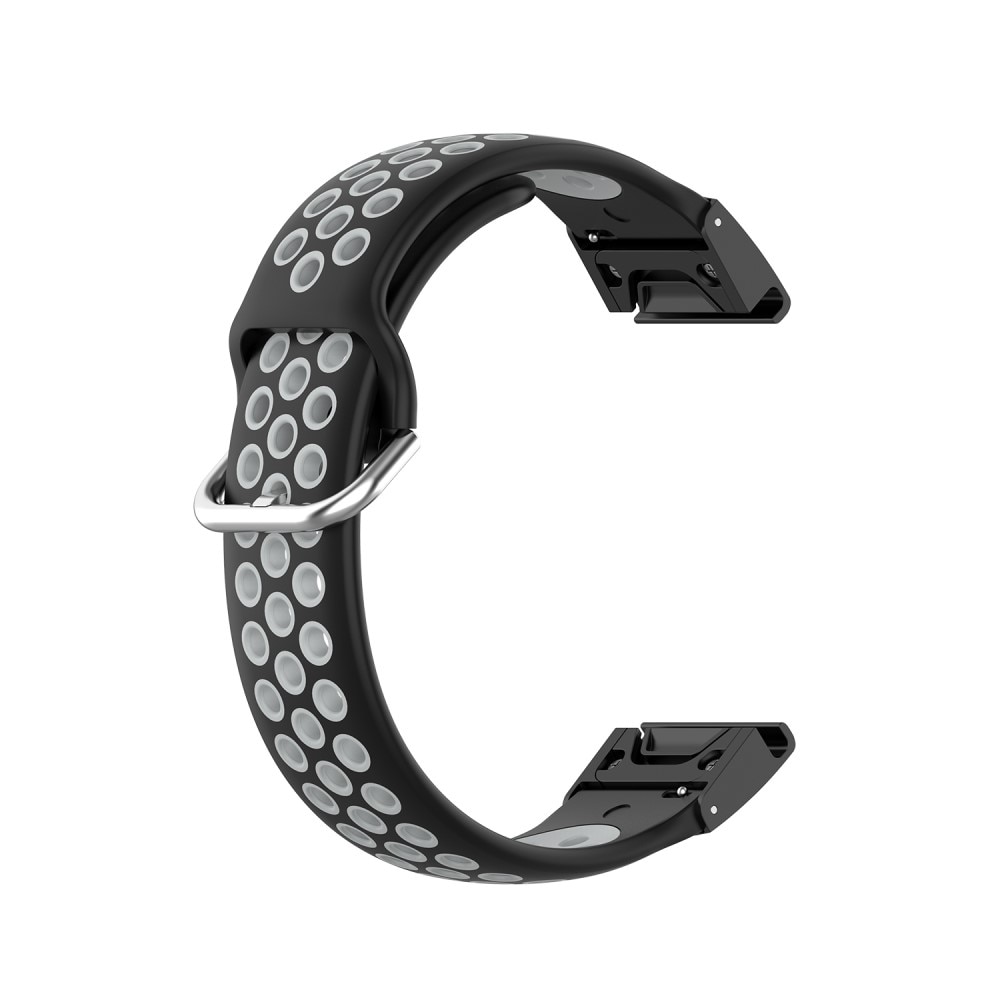 Garmin Fenix 6S Sport Armband aus Silikon Schwarz
