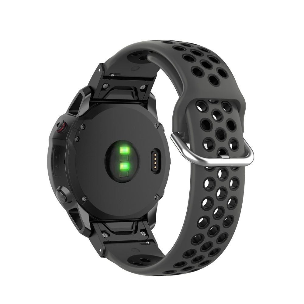 Garmin Fenix 6X Sport Armband aus Silikon schwarz