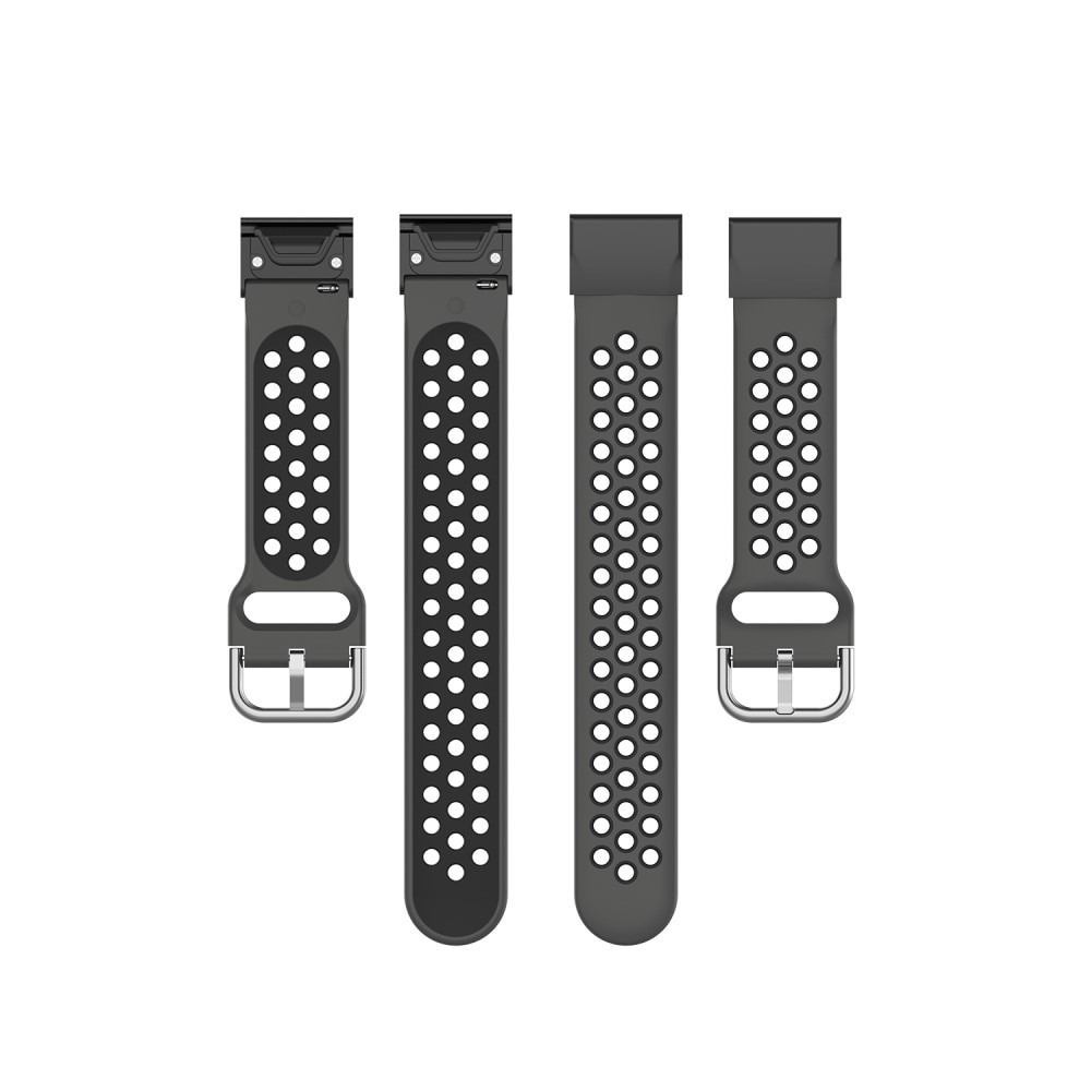 Garmin Fenix 5X/5X Plus Sport Armband aus Silikon schwarz