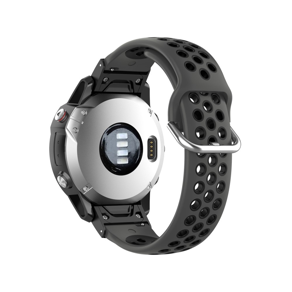 Garmin Fenix 6 Sport Armband aus Silikon Schwarz