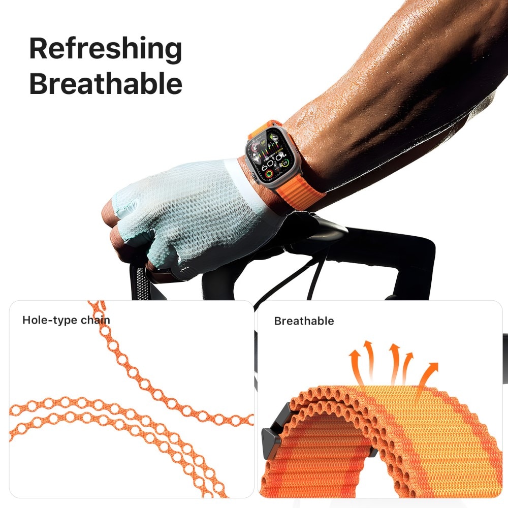 Apple Watch Ultra 49mm 2nd Gen Active Nylon Armband Orange