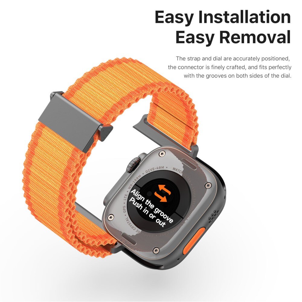 Apple Watch Ultra 49mm 2nd Gen Active Nylon Armband Orange