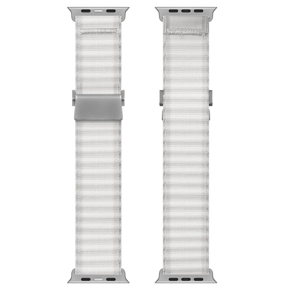 Apple Watch Series 10 46mm Active Nylon Armband Weiß
