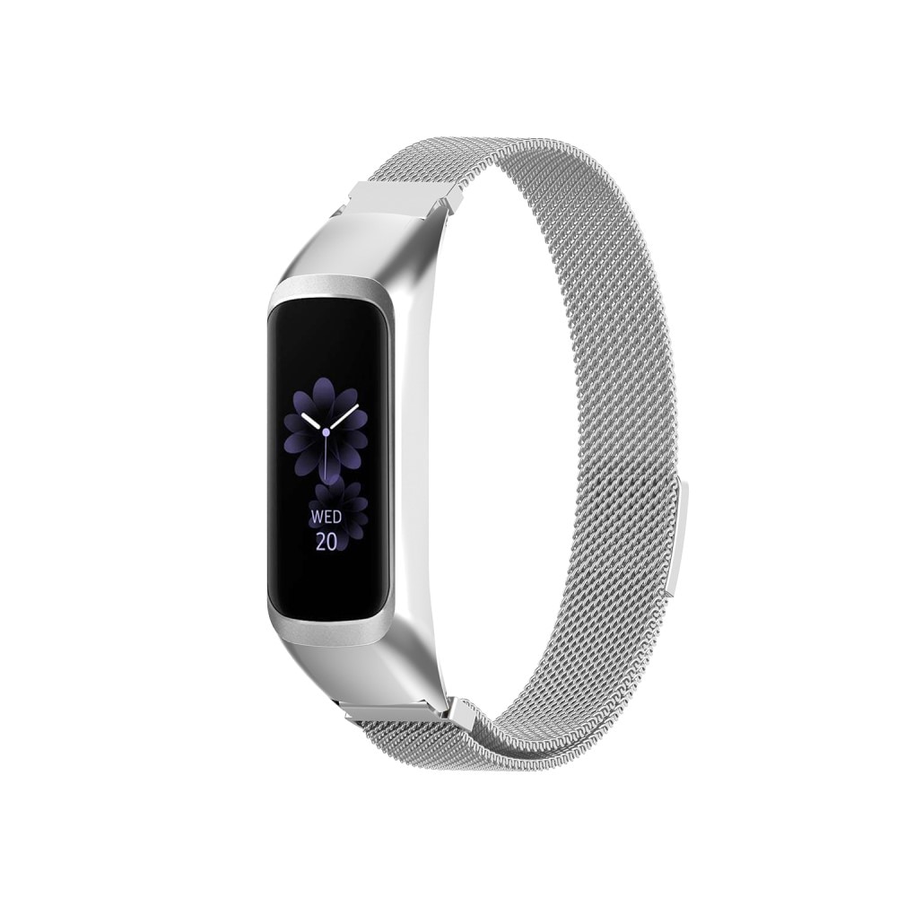 Samsung Galaxy Fit 2 Milanaise-Armband silber