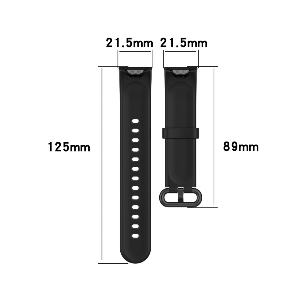 Xiaomi Mi Watch Lite Armband aus Silikon, schwarz