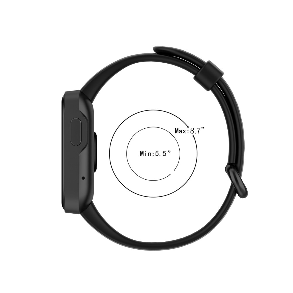 Xiaomi Mi Watch Lite Armband aus Silikon, schwarz