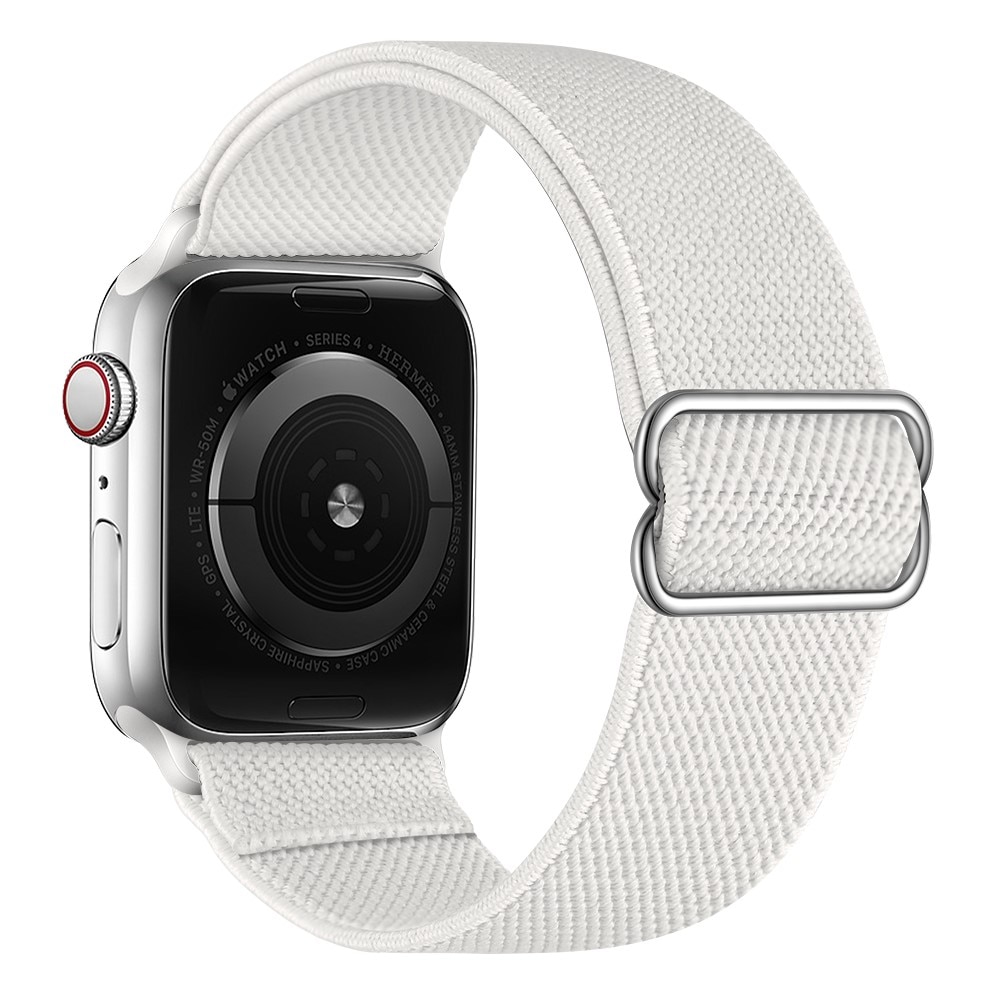 Apple Watch 41mm Series 8 Elastisches Nylon-Armband weiß