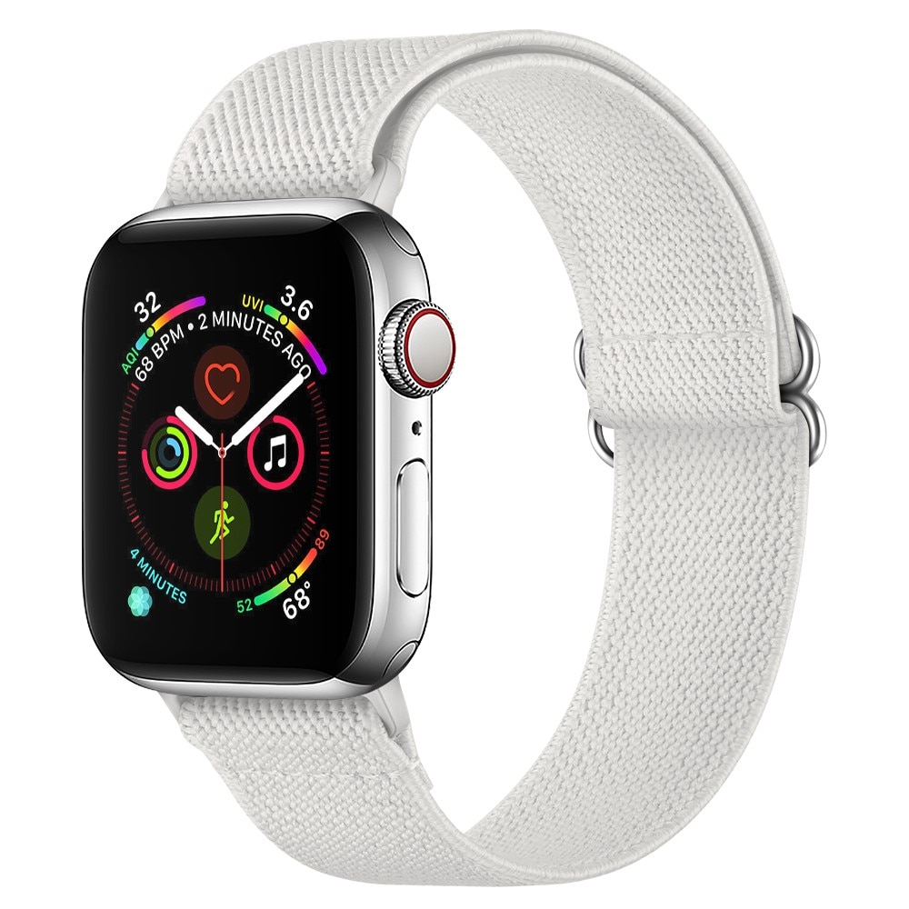 Apple Watch 38/40/41 mm Elastisches Nylon-Armband weiß