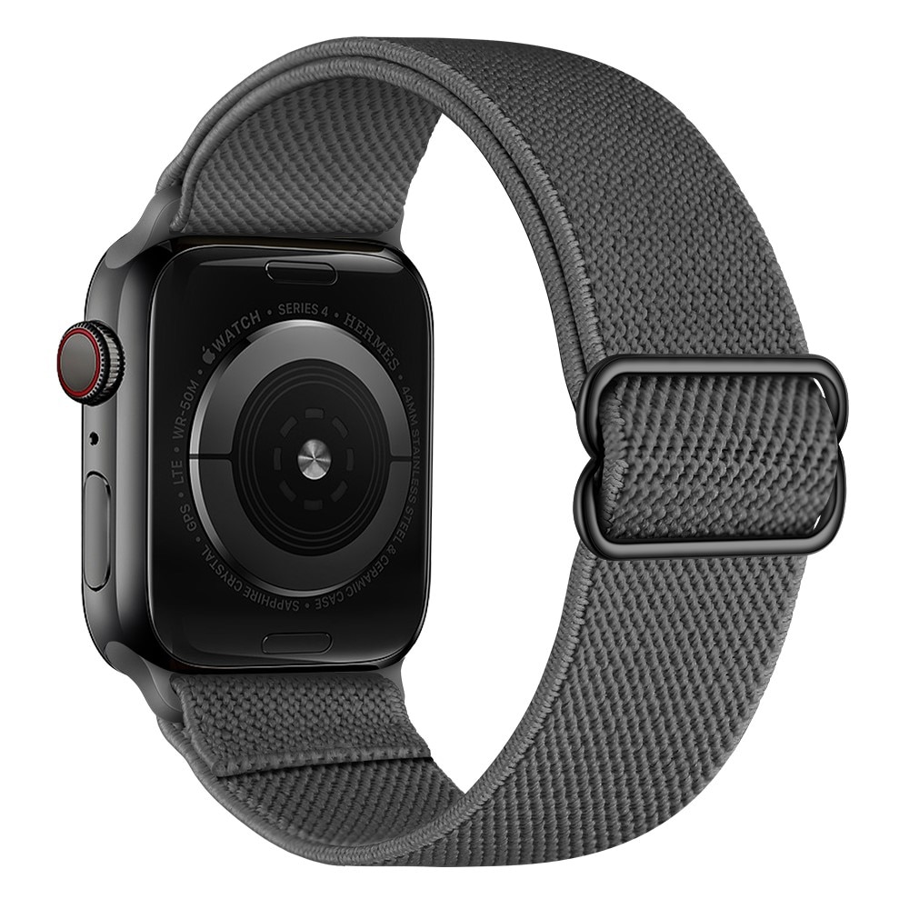 Apple Watch 41mm Series 8 Elastisches Nylon-Armband grau