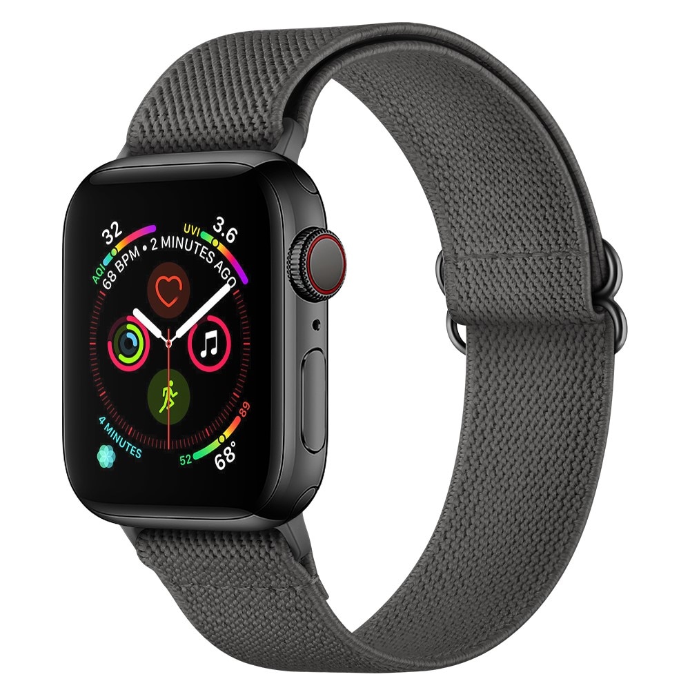 Apple Watch 41mm Series 8 Elastisches Nylon-Armband grau