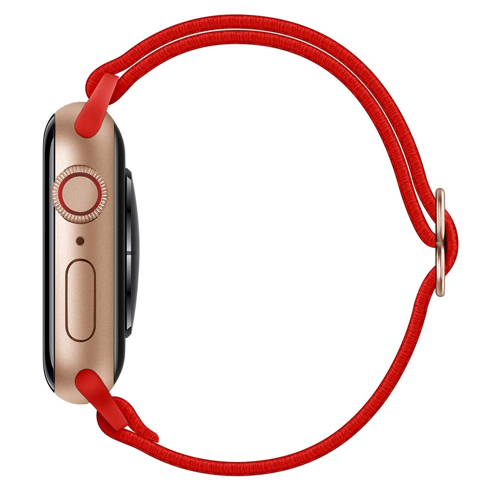 Apple Watch Series 10 46mm Elastisches Nylon-Armband, Rot