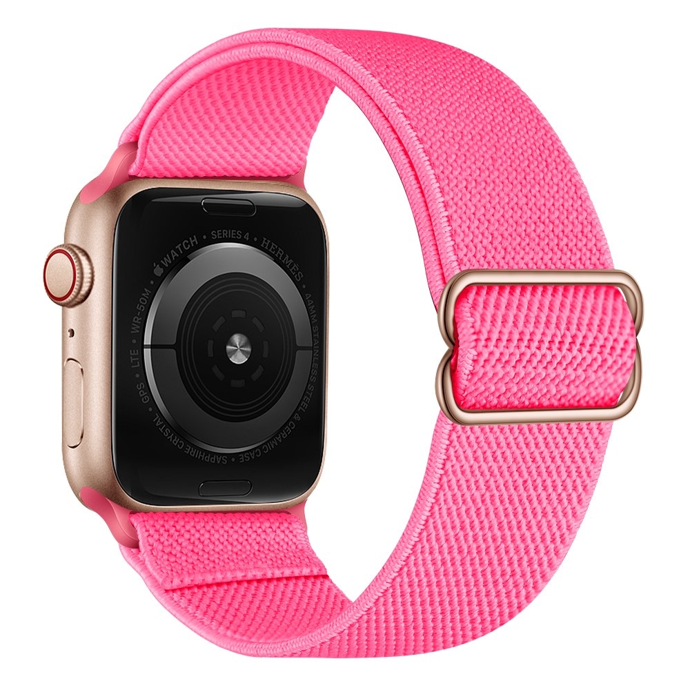 Apple Watch Series 8 41mm Elastisches Nylon-Armband, Rosa