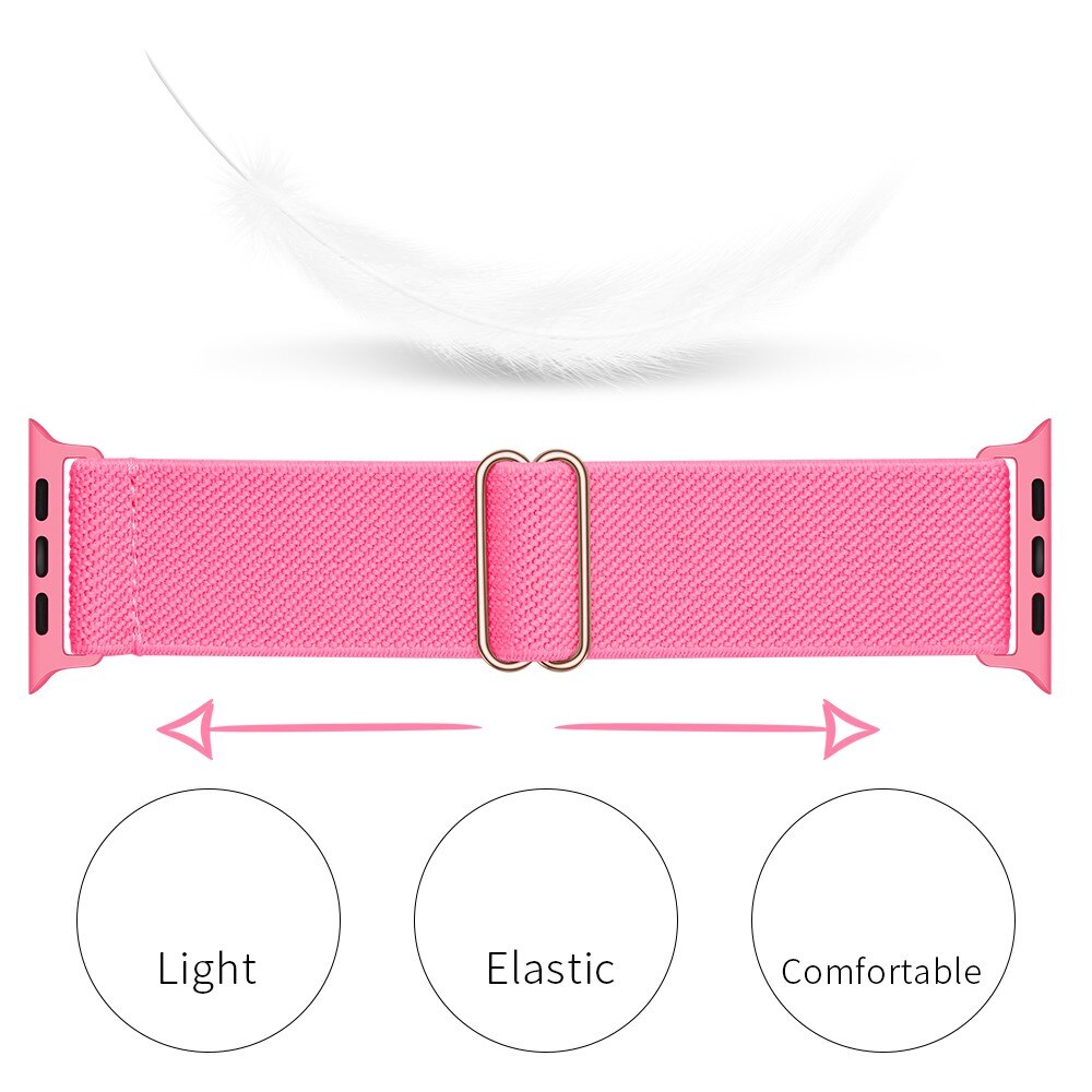 Apple Watch 40mm Elastisches Nylon-Armband fuchsie