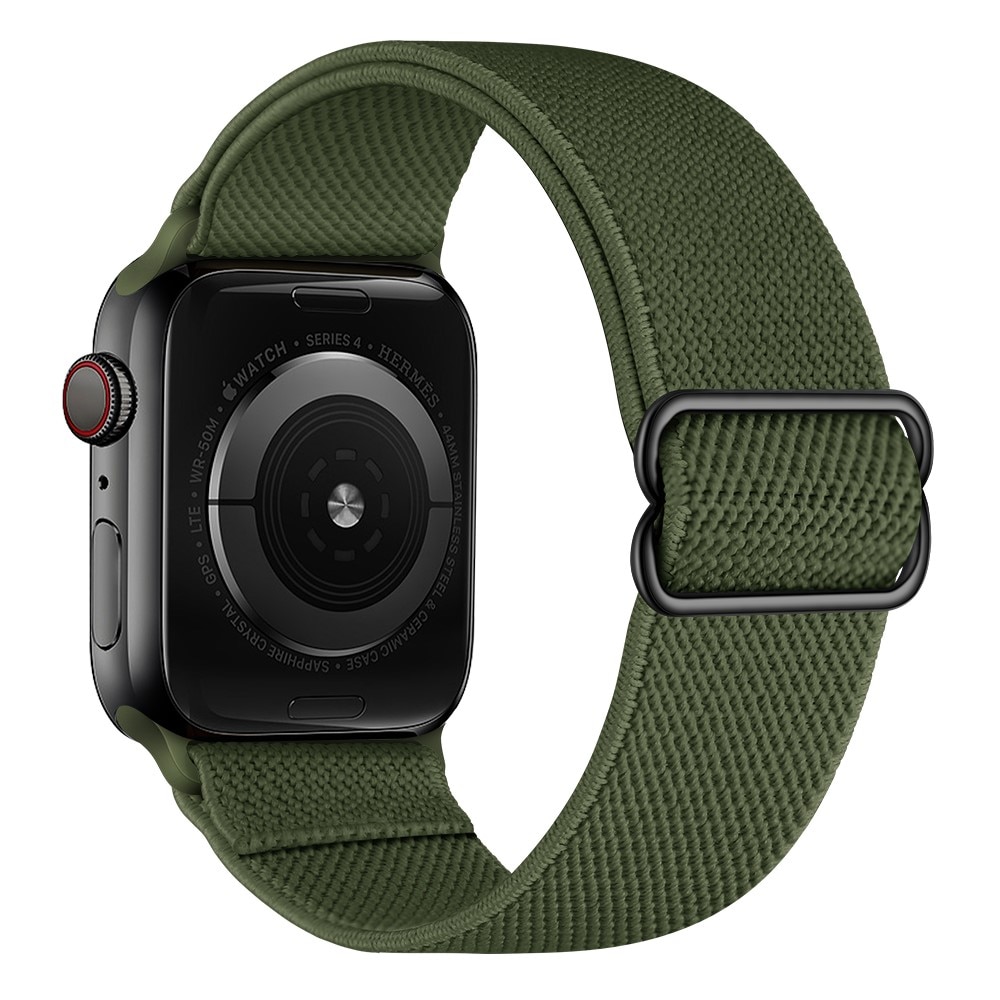 Apple Watch 41mm Series 7 Elastisches Nylon-Armband grün