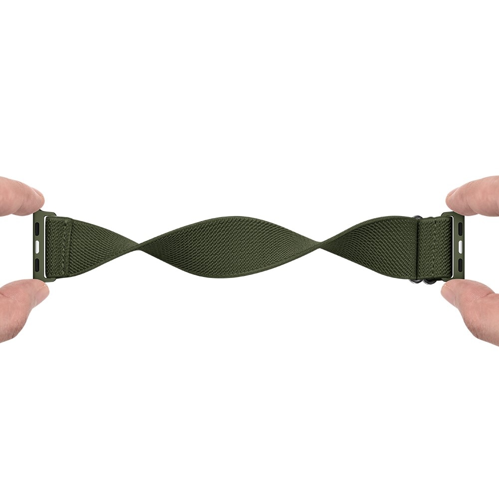 Apple Watch Series 1-3 42mm Elastisches Nylon-Armband, Grün