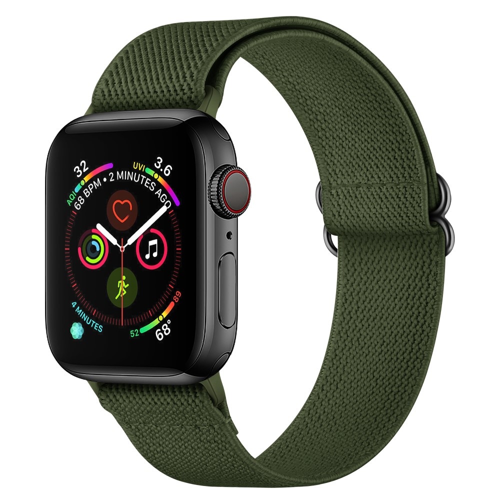 Apple Watch 41mm Series 8 Elastisches Nylon-Armband grün