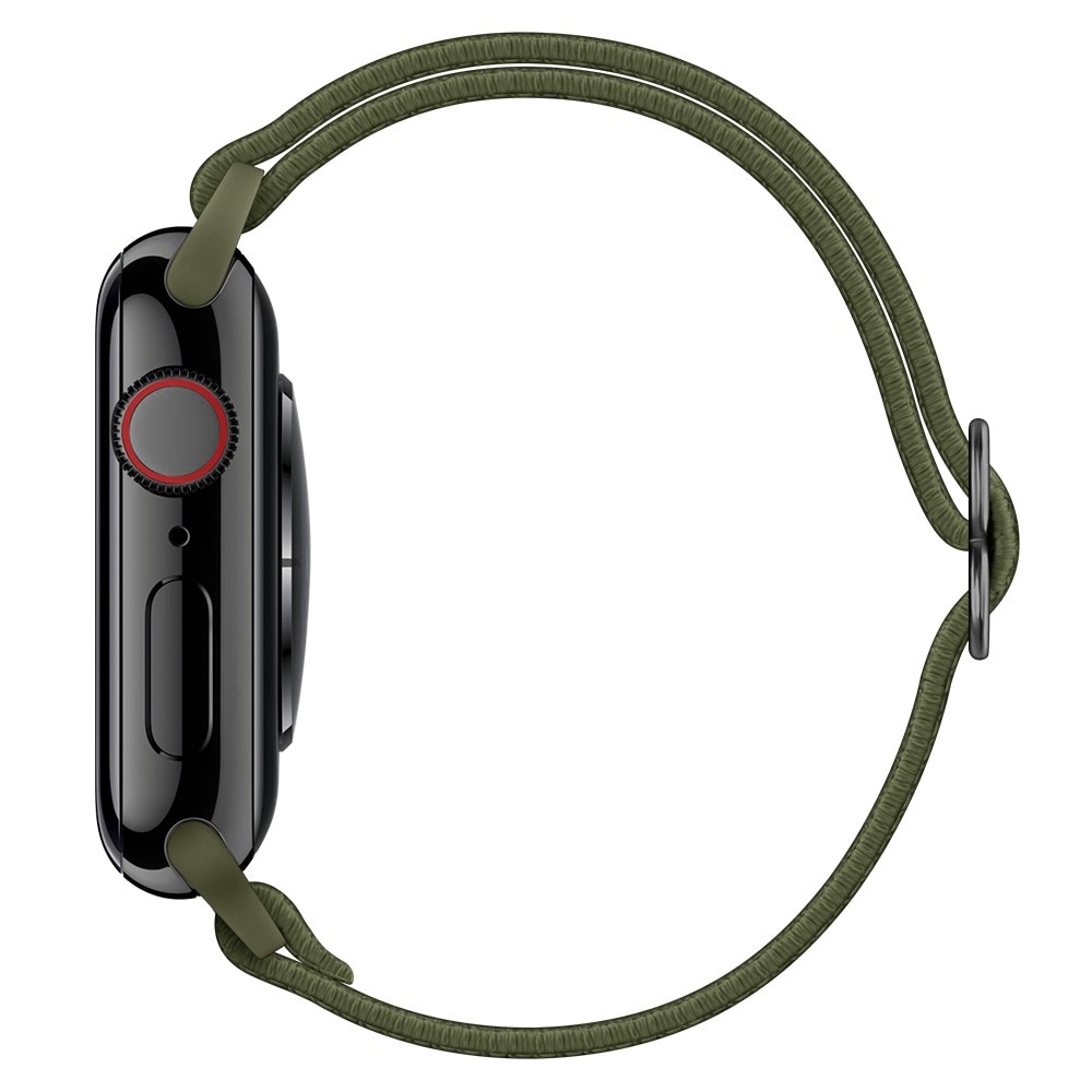 Apple Watch SE 44mm Elastisches Nylon-Armband grün
