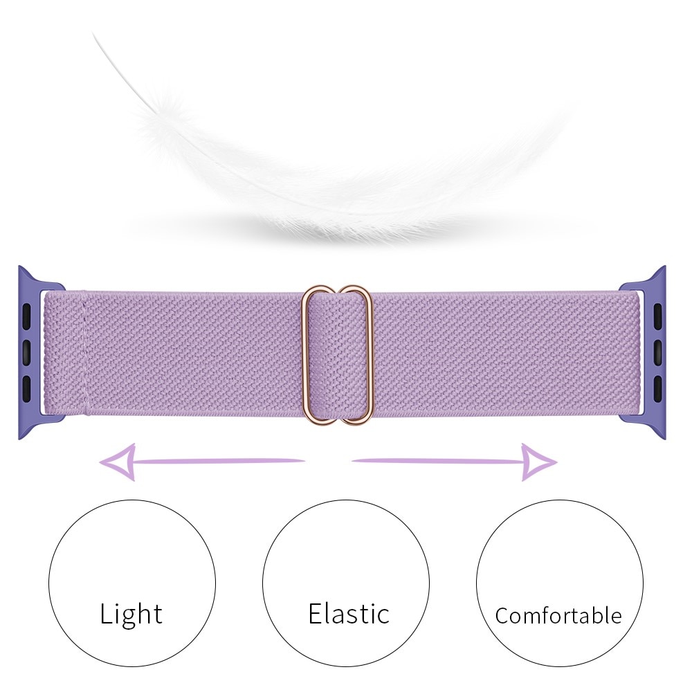 Apple Watch 42mm Elastisches Nylon-Armband lila