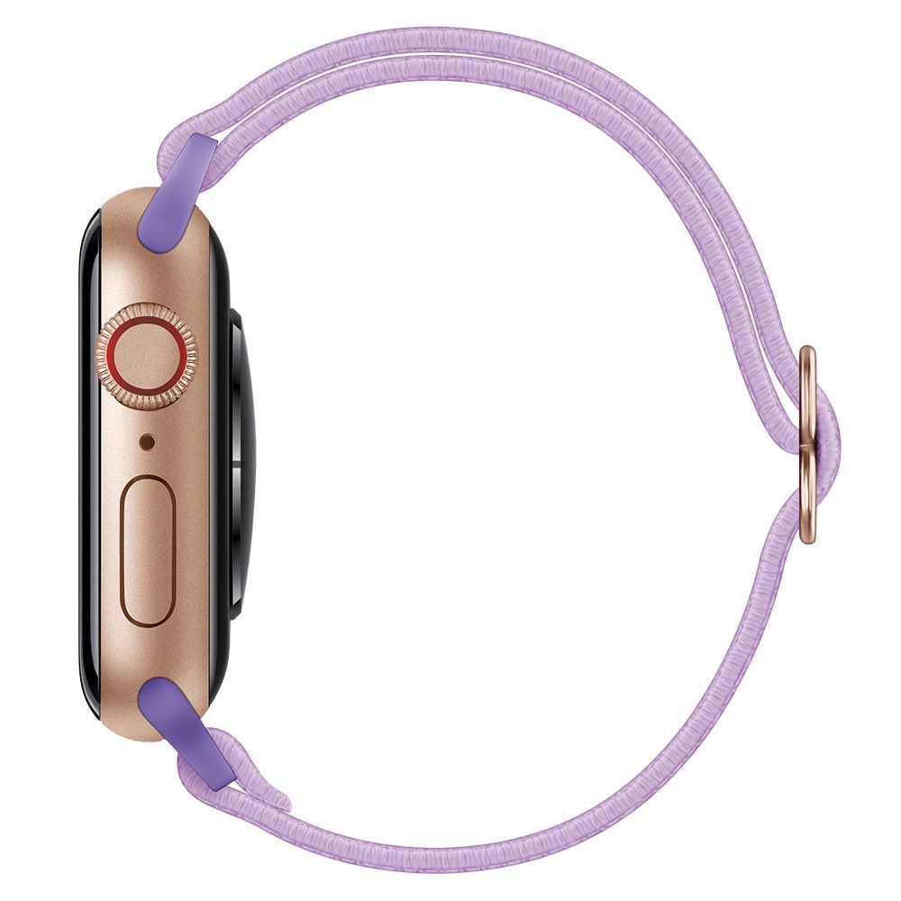 Apple Watch Series 10 46mm Elastisches Nylon-Armband, Lila