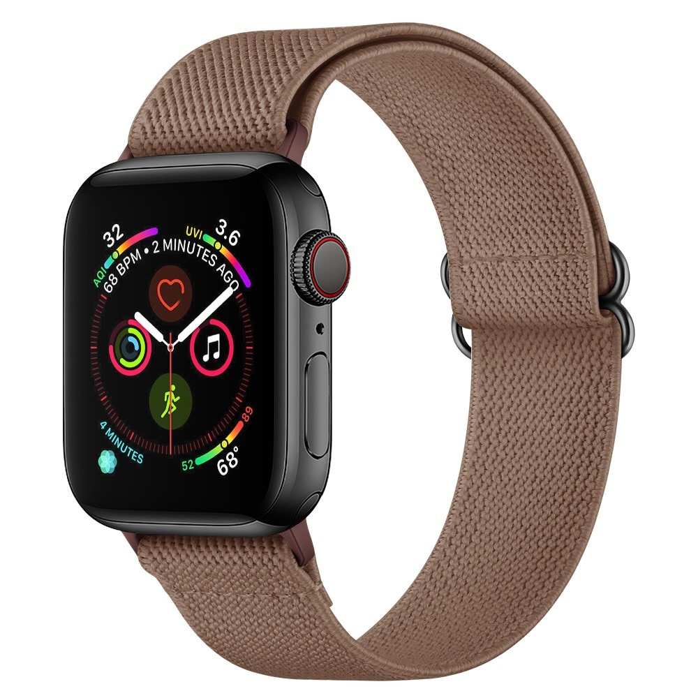 Apple Watch 38/40/41 mm Elastisches Nylon-Armband braun